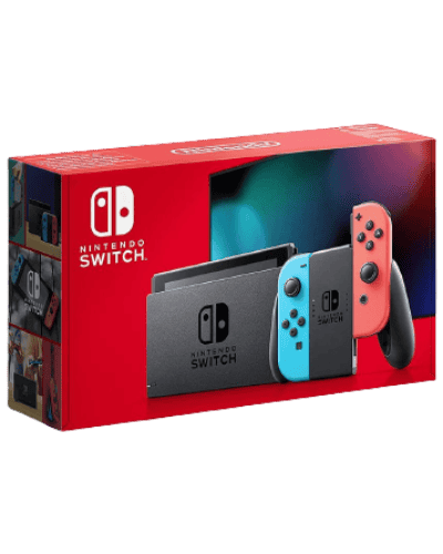 Nintendo Switch 32GB V2 (HAC-001-01) Neon Red & Blue Joy-Con (Pre